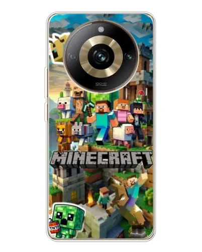 Чехол для Realme 11 Pro 5G с картинкой «Замок Minecraft»