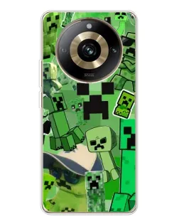 Чехол для Realme 11 Pro 5G с картинкой «Криперы Minecraft»