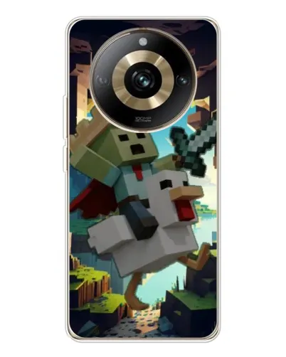 Чехол для Realme 11 Pro 5G с картинкой «Стив и гусь»