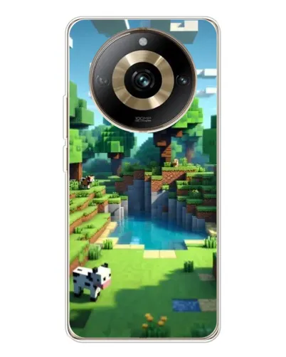 Чехол для Realme 11 Pro 5G с картинкой «Minecraft летний день»