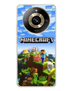 Чехол для Realme 11 Pro 5G с картинкой «Minecraft классический мир»