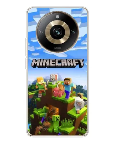 Чехол для Realme 11 Pro 5G с картинкой «Minecraft классический мир»
