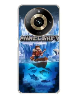 Чехол для Realme 11 Pro 5G с картинкой «Minecraft ледяной мир»
