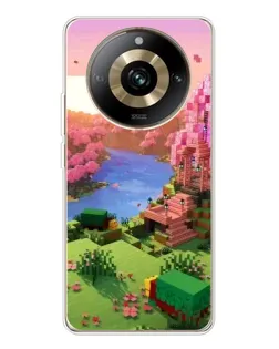 Чехол для Realme 11 Pro 5G с картинкой «Розовое дерево Minecraft»