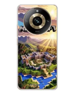 Чехол для Realme 11 Pro 5G с картинкой «Minecraft панорама»