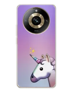 Чехол для Realme 11 Pro 5G с картинкой «Единорог градиент»