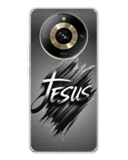 Чехол для Realme 11 Pro 5G с картинкой «Надпись Jesus Graffiti»