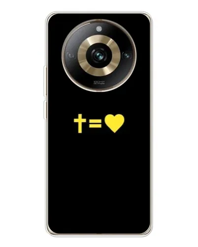 Чехол для Realme 11 Pro 5G с картинкой «Сердце и Крест» Чехол для Realme 11 Pro 5G с картинкой «Сердце и Крест»