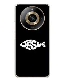 Чехол для Realme 11 Pro 5G с картинкой «Рыба Jesus»