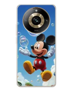Чехол для Realme 11 Pro 5G с картинкой «Mickey и мыльные пузыри»