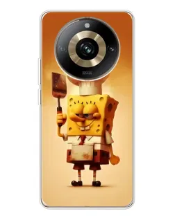 Чехол для Realme 11 Pro 5G с картинкой «Губка Боб повар» Чехол для Realme 11 Pro 5G с картинкой «Губка Боб повар»