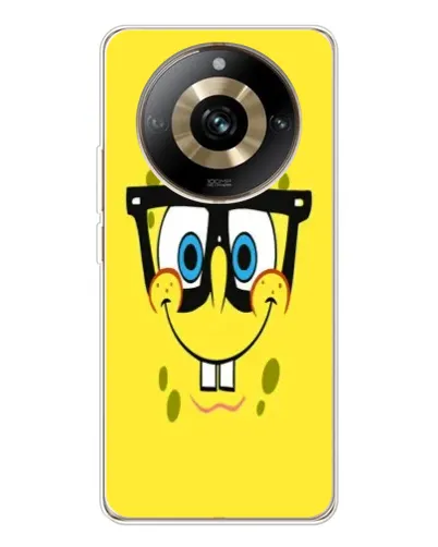Чехол для Realme 11 Pro 5G с картинкой «Минималистичный Спанч Боб» Чехол для Realme 11 Pro 5G с картинкой «Минималистичный Спанч Боб»
