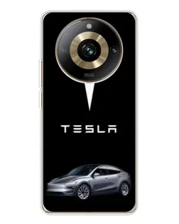 Чехол для Realme 11 Pro 5G с картинкой «Tesla Model Y»