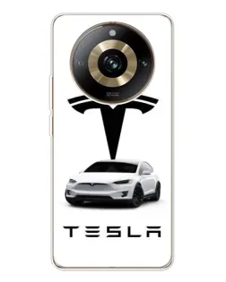 Чехол для Realme 11 Pro 5G с картинкой «Tesla White Style»