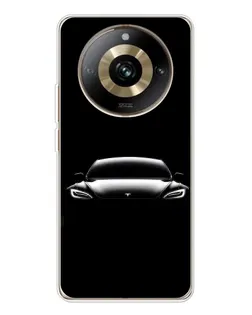 Чехол для Realme 11 Pro 5G с картинкой «Фары Tesla Night»