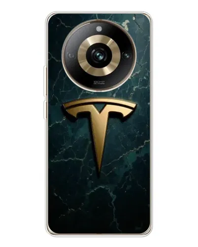 Чехол для Realme 11 Pro 5G с картинкой «Мраморная Tesla Gold»