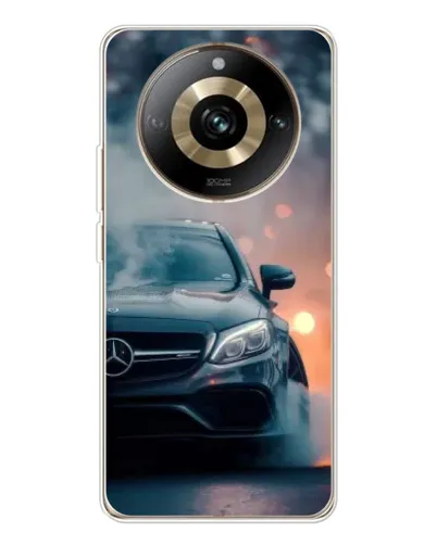 Чехол для Realme 11 Pro 5G с картинкой «Mercedes — ночной город»