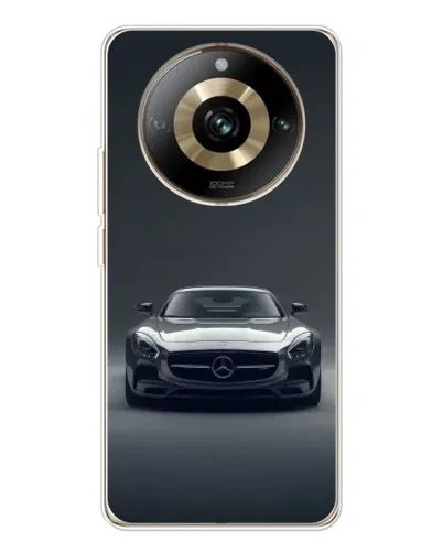 Чехол для Realme 11 Pro 5G с картинкой «Mercedes на черном»
