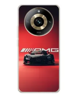 Чехол для Realme 11 Pro 5G с картинкой «Mercedes AMG — красная линия»