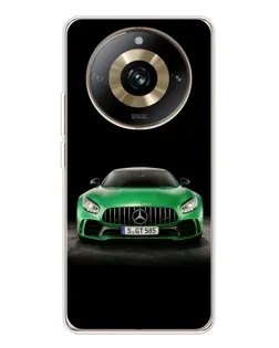 Чехол для Realme 11 Pro 5G с картинкой «Mercedes — неоновый лого»