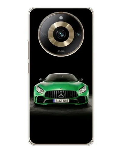 Чехол для Realme 11 Pro 5G с картинкой «Mercedes — неоновый лого»