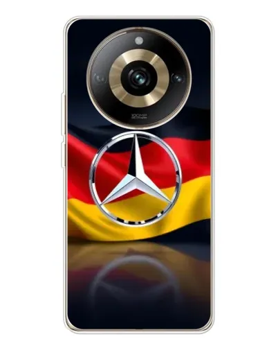 Чехол для Realme 11 Pro 5G с картинкой «Mercedes — флаг Германии»