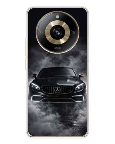 Чехол для Realme 11 Pro 5G с картинкой «Mercedes в дыму»