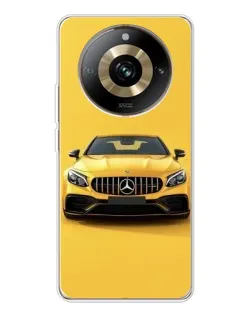 Чехол для Realme 11 Pro 5G с картинкой «Желтый Mercedes GT»