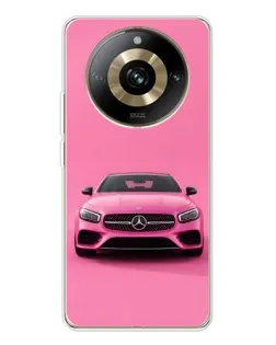 Чехол для Realme 11 Pro 5G с картинкой «Розовый Mercedes AMG» Чехол для Realme 11 Pro 5G с картинкой «Розовый Mercedes AMG»
