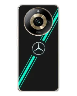 Чехол для Realme 11 Pro 5G с картинкой «Спортивные линии Mercedes» Чехол для Realme 11 Pro 5G с картинкой «Спортивные линии Mercedes»