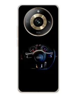 Чехол для Realme 11 Pro 5G с картинкой «Салон Audi — руль»