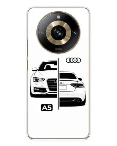 Чохол для Realme 11 Pro 5G з картинкою «Audi — контрастний дизайн»