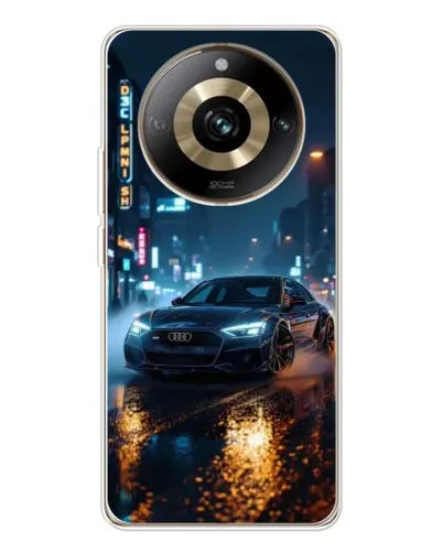 Чохол для Realme 11 Pro 5G з картинкою «Нічне місто та Audi»
