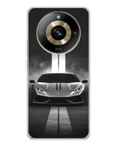 Чехол для Realme 11 Pro 5G с картинкой «Lamborghini симметрия дорог»