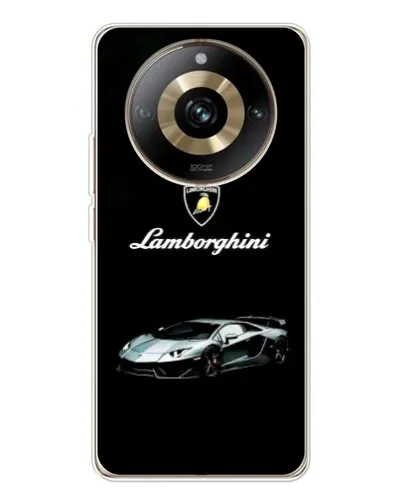 Чехол для Realme 11 Pro 5G с картинкой «Логотип Lamborghini классика»