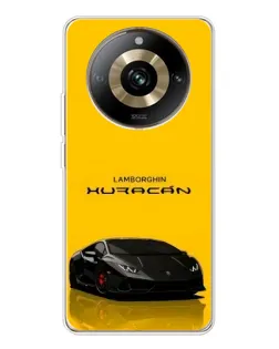 Чехол для Realme 11 Pro 5G с картинкой «Lamborghini Huracan черный»
