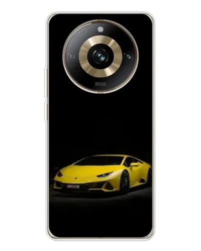 Чехол для Realme 11 Pro 5G с картинкой «Lamborghini желтый акцент»