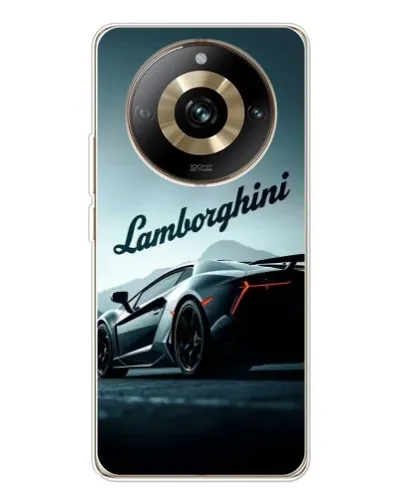 Чехол для Realme 11 Pro 5G с картинкой «Классическая надпись Lamborghini»
