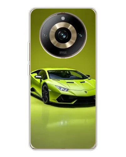 Чехол для Realme 11 Pro 5G с картинкой «Салатовый Lamborghini Huracan»