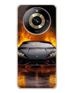 Чехол для Realme 11 Pro 5G с картинкой «Lamborghini в огне»