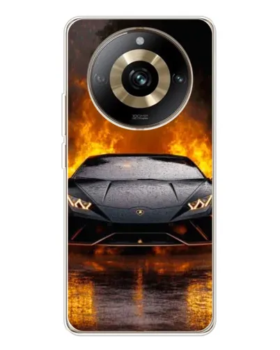 Чехол для Realme 11 Pro 5G с картинкой «Lamborghini в огне»