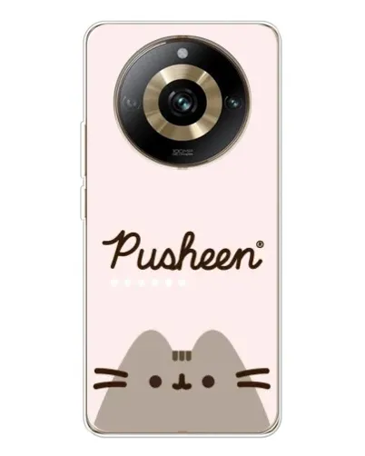 Чехол для Realme 11 Pro 5G с картинкой «Pusheen логотип»