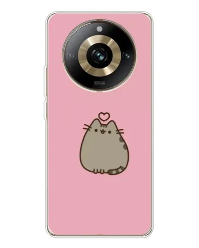 Чехол для Realme 11 Pro 5G с картинкой «Pusheen сердце»