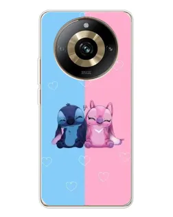 Чехол для Realme 11 Pro 5G с картинкой «Stitch и Angel Love» Чехол для Realme 11 Pro 5G с картинкой «Stitch и Angel Love»