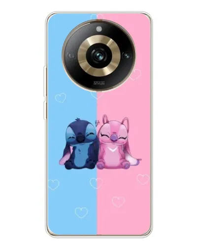 Чехол для Realme 11 Pro 5G с картинкой «Stitch и Angel Love»