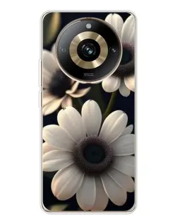 Чехол для Realme 11 Pro 5G с картинкой «Белые маргаритки макро» Чехол для Realme 11 Pro 5G с картинкой «Белые маргаритки макро»