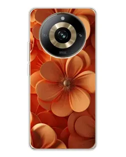 Чехол для Realme 11 Pro 5G с картинкой «Оранжевый макро цветок» Чехол для Realme 11 Pro 5G с картинкой «Оранжевый макро цветок»