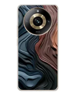 Чехол для Realme 11 Pro 5G с картинкой «Цветные волны каньона» Чехол для Realme 11 Pro 5G с картинкой «Цветные волны каньона»