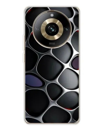 Чохол для Realme 11 Pro 5G з картинкою «Об'ємна темна решітка»