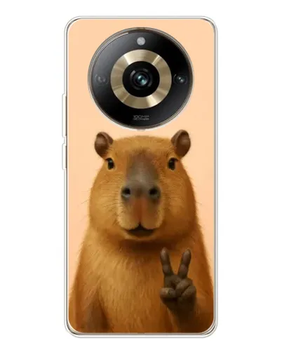 Чехол для Realme 11 Pro 5G с картинкой «Капибара виктория»